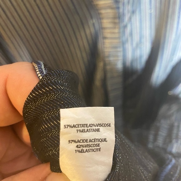 NWT Ramy Brook Alanis Metallic Stripe A-Line Shirtdress - Picture 12 of 16